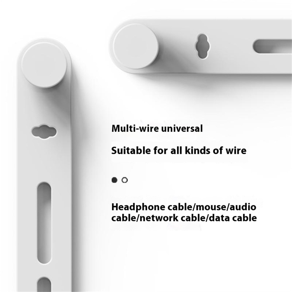 Silikon kabelholder (10-pack) sort