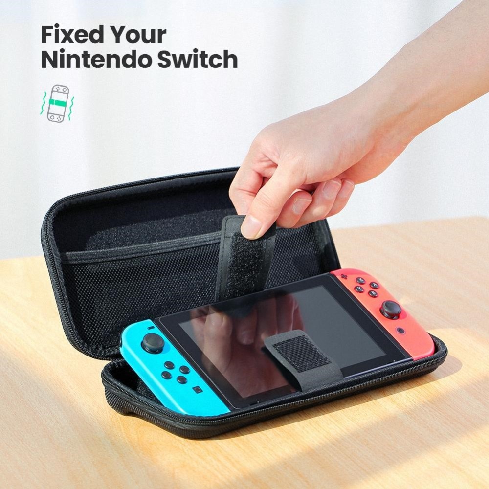 Kompakt Opbevaringstaske til Nintendo Switch sort