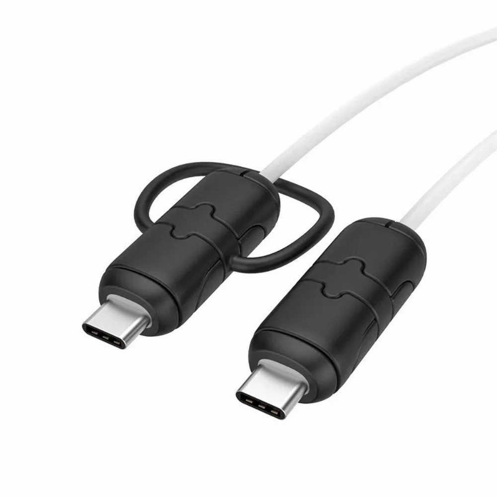 Kabelbeskyttelse til USB-C til USB-C-kabel sort