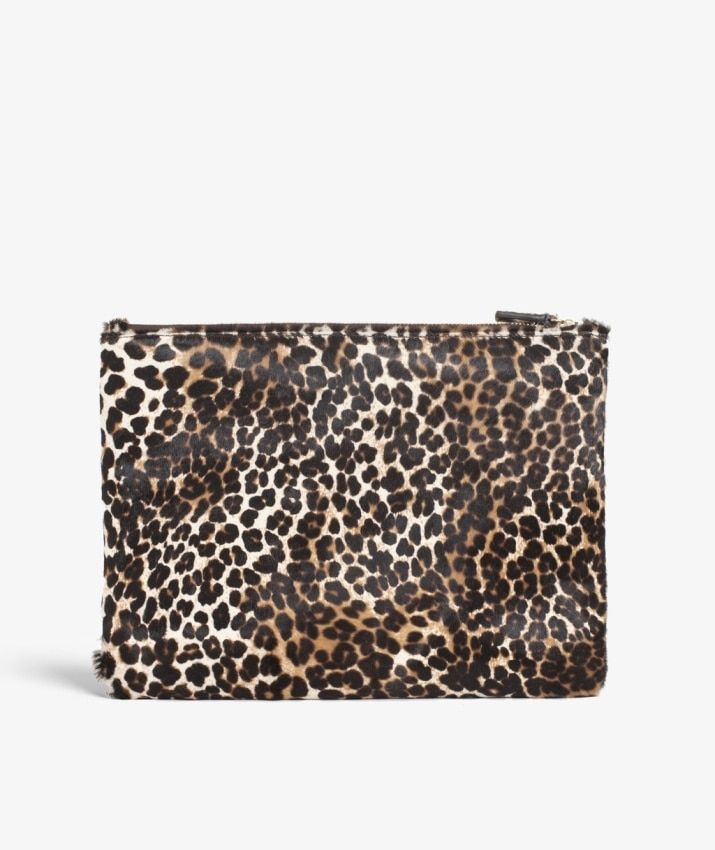 Medium Clutch Pony Mini Leopardo White