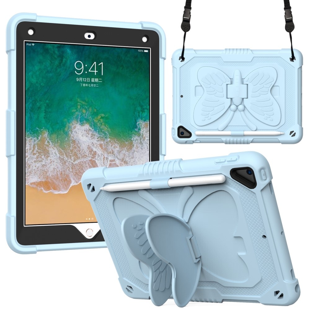 Hybridcover sommerfugl iPad Air 2 9.7 (2014) blå