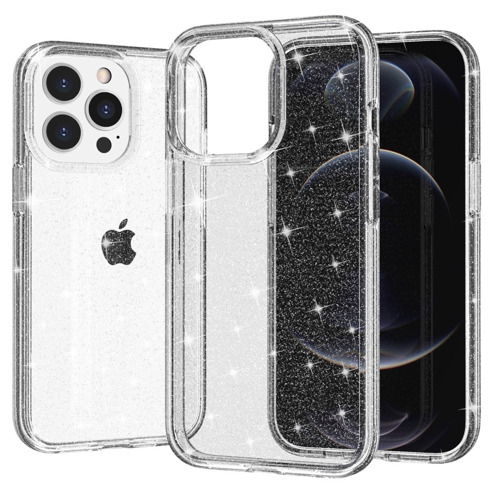 Liquid Glitter Case iPhone 15 Pro gennemsigtig