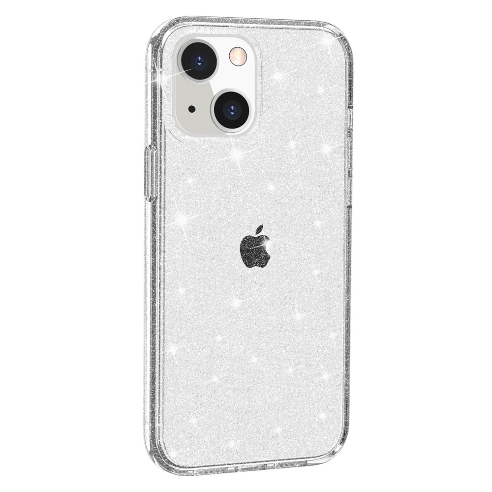 Liquid Glitter Case iPhone 15 gennemsigtig