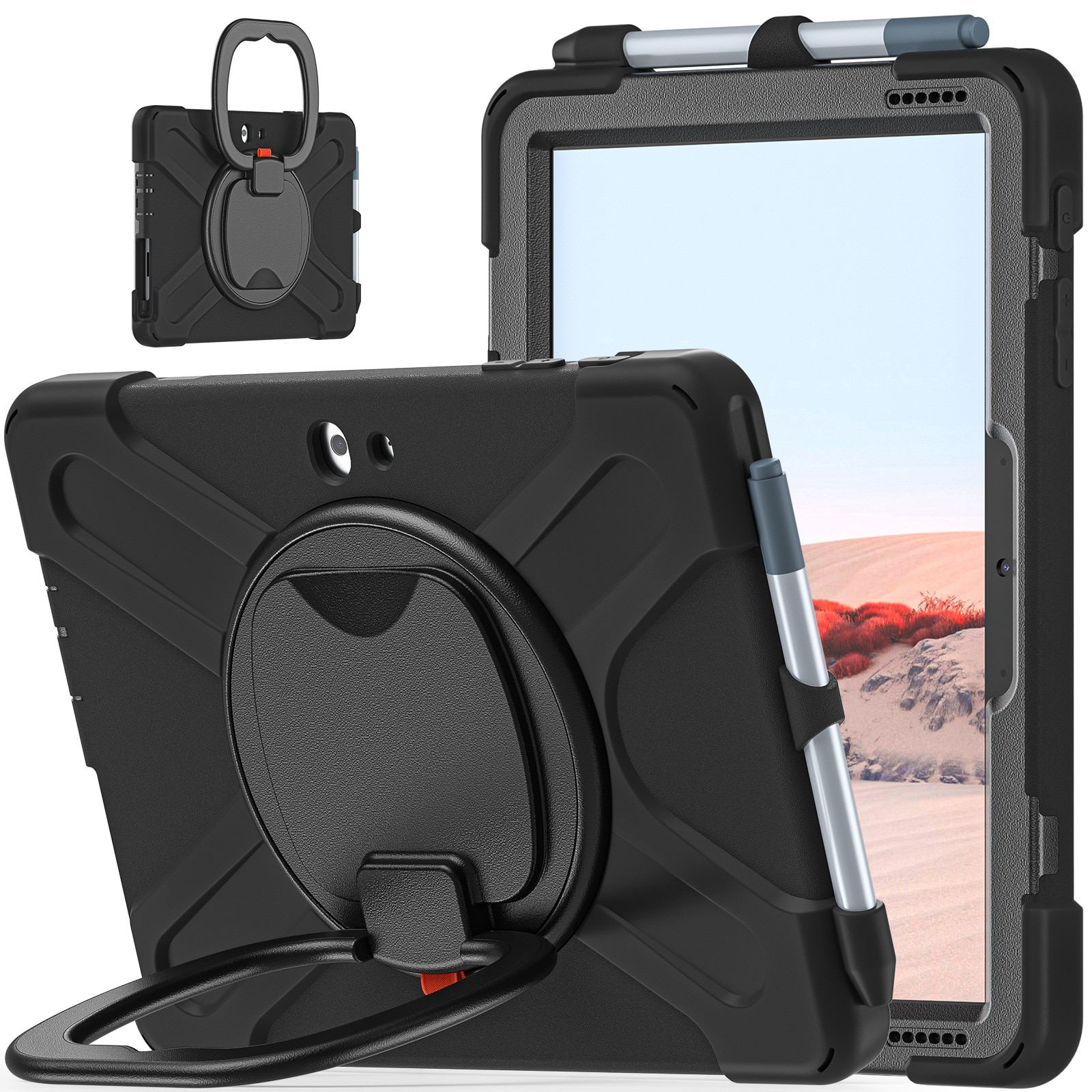 Kickstand Hybrid Case Microsoft Surface Go/Go 2/Go 3 10.5 Black