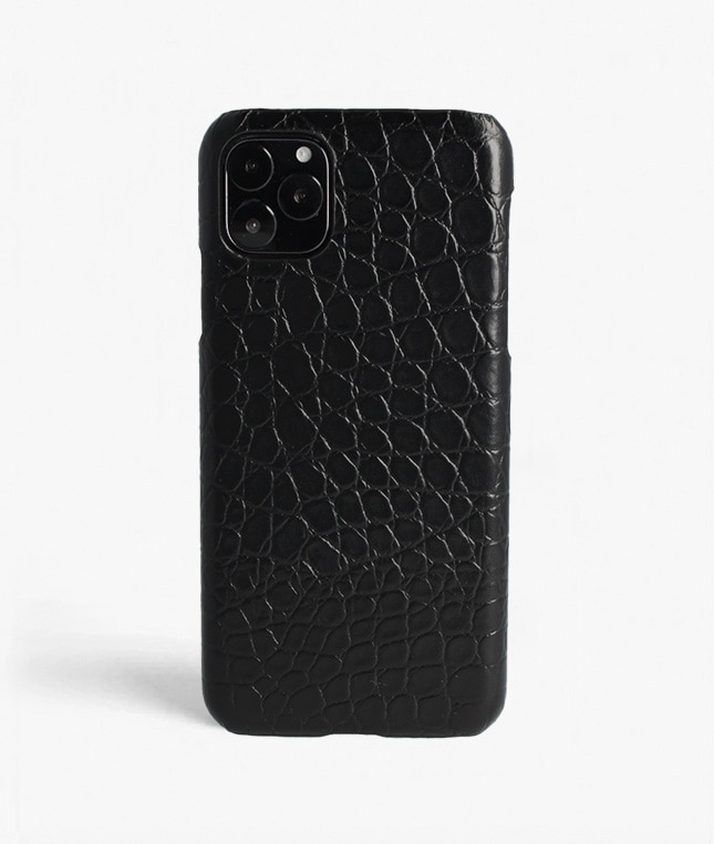 Cover iPhone 11 Pro Max Small Croco Sort