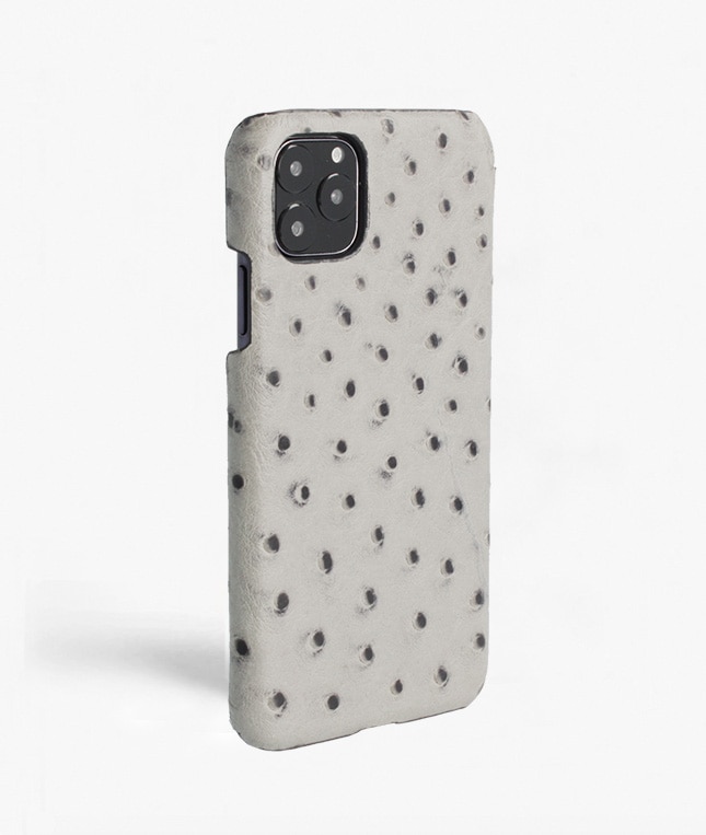 Cover iPhone 11 Pro Max Ostrich Grå