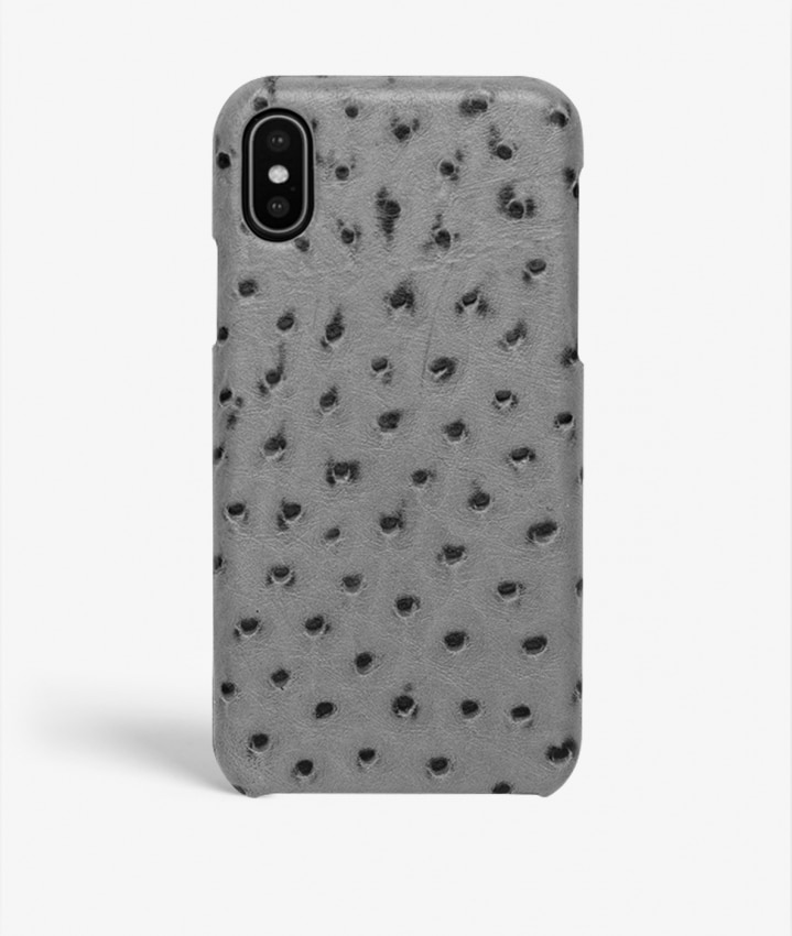 Cover iPhone Xs Max Ostrich Grå