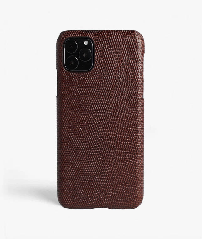 Cover iPhone 11 Pro Max Lizard Brun