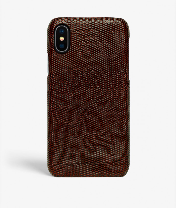 Cover iPhone Xs Max Lizard Brun