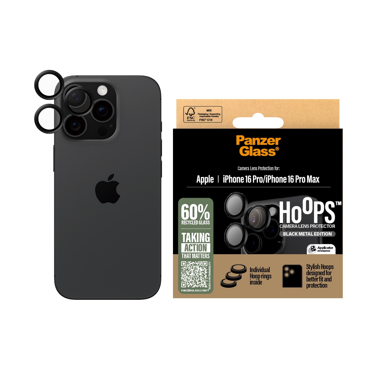 iPhone 16 Pro Hoops Camera Lens Protector Sort