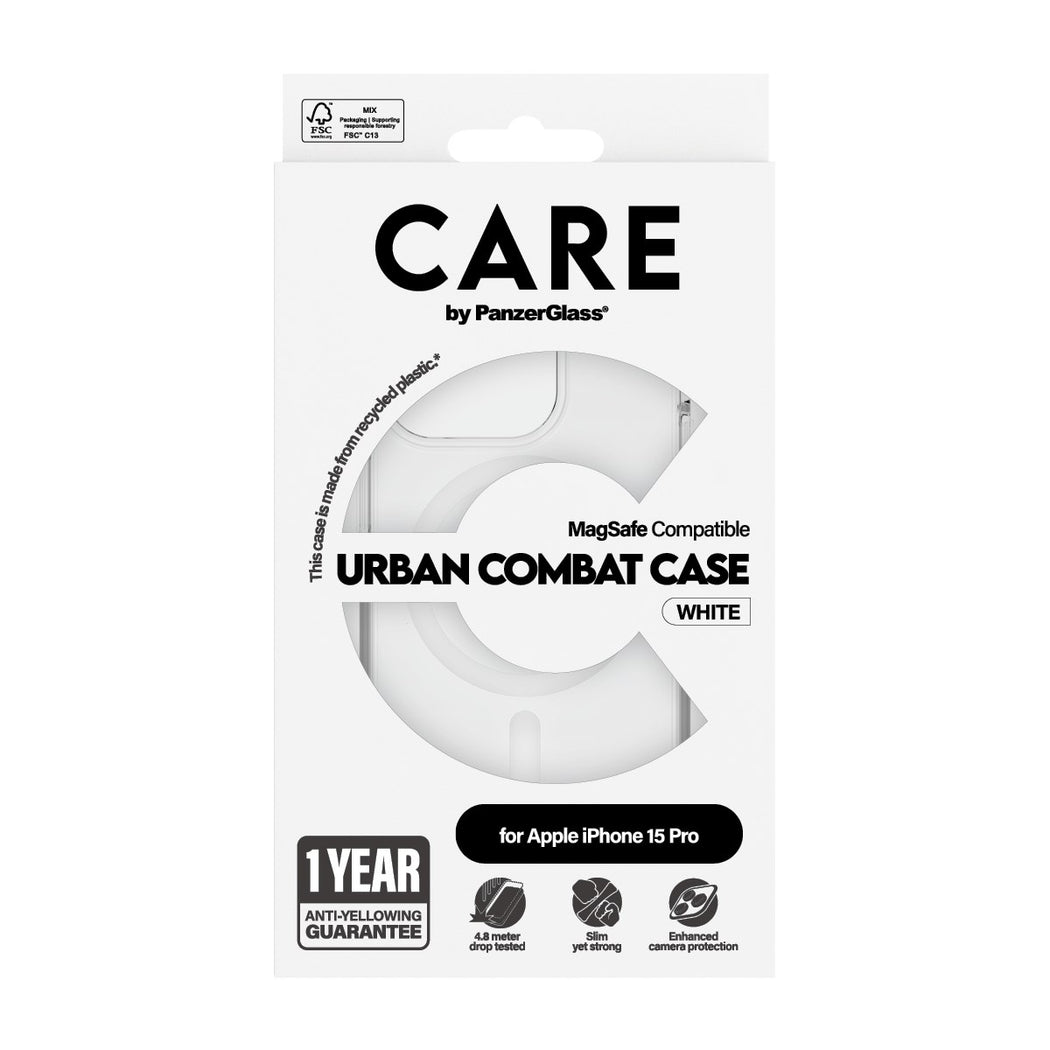 iPhone 15 Pro Urban Combat Case MagSafe gennemsigtig