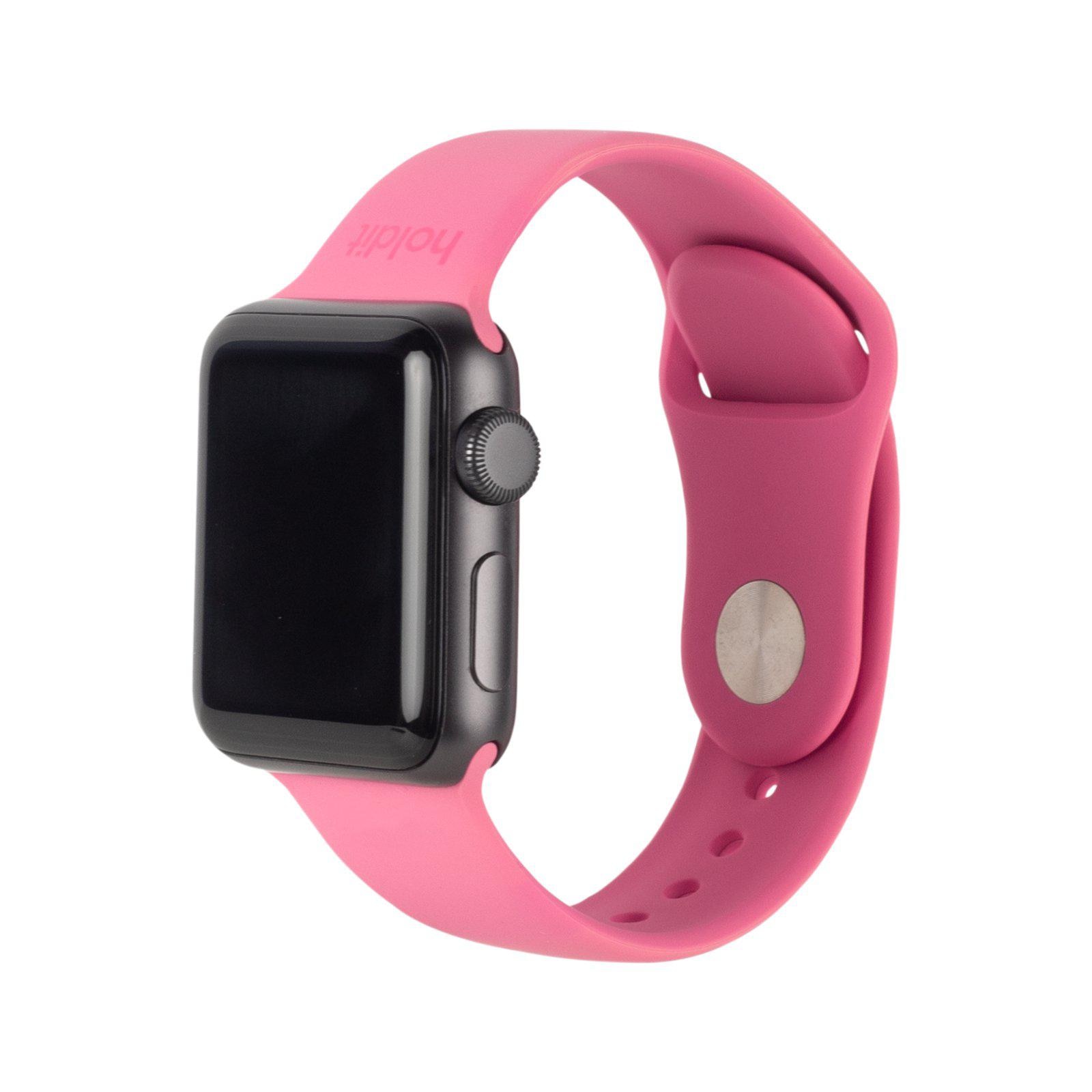 Holdit Silikonearmbånd Apple Watch Pink Bright køb mm 42/44/45/49 - online