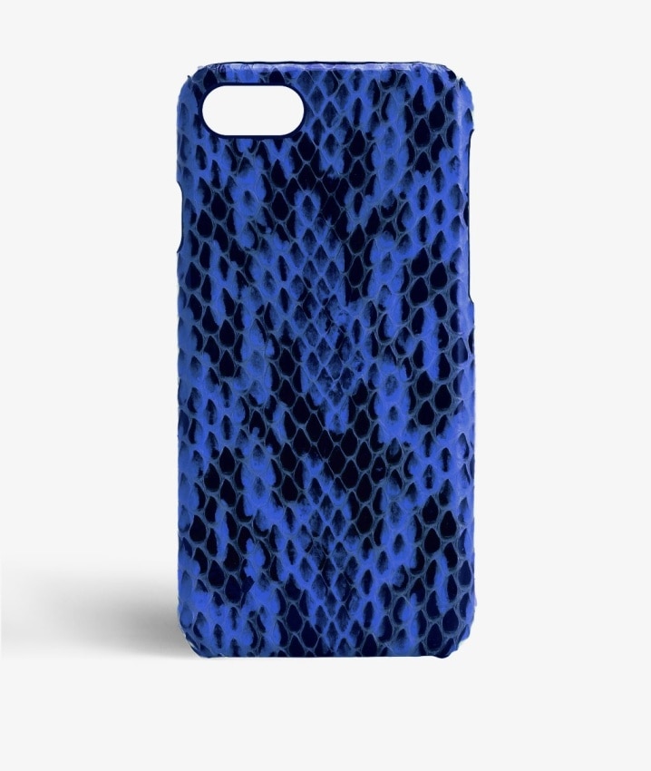 Cover iPhone SE 2020 Real Water Snake Cobalt