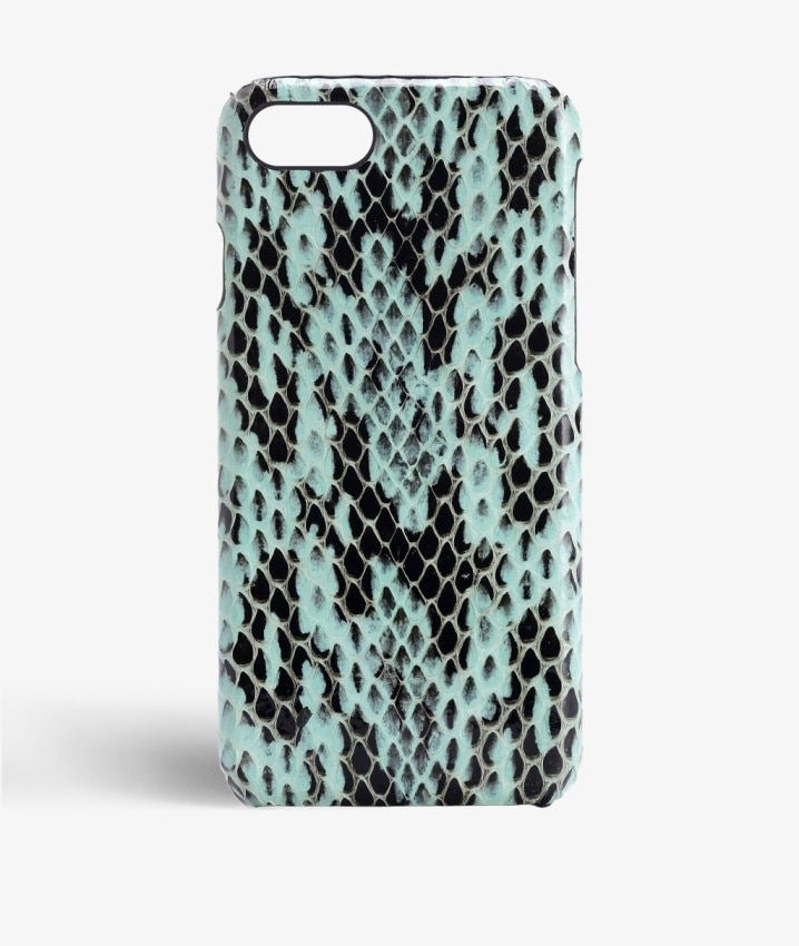 Cover iPhone 8 Real Water Snake Aqua