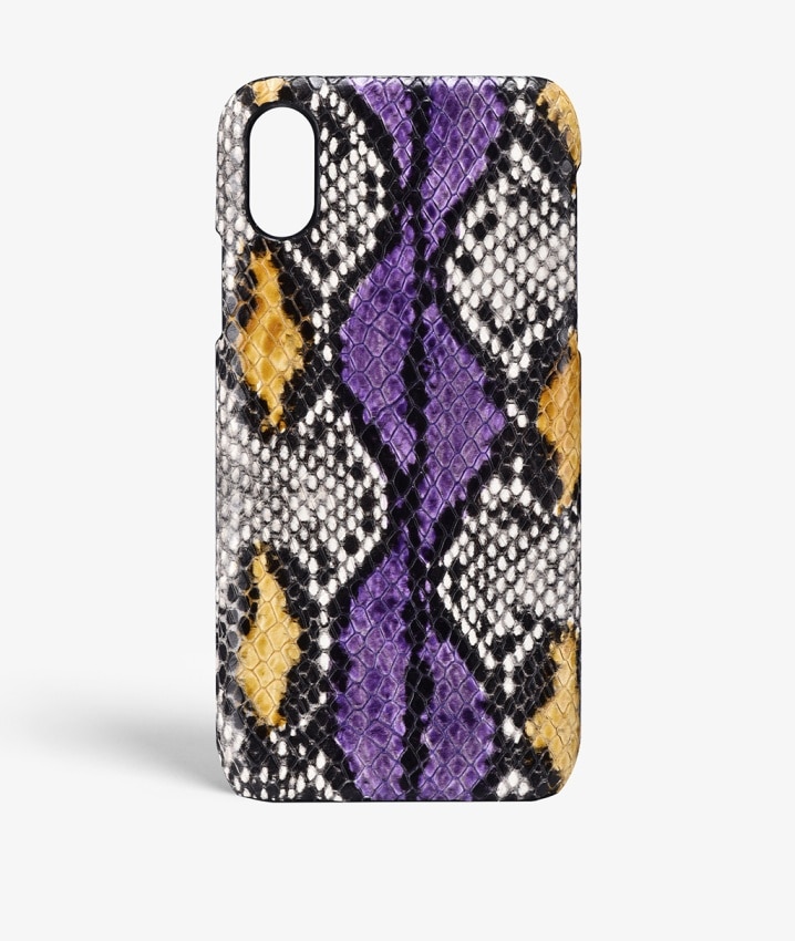 Cover iPhone Xs Max Snake Lila/Ocra