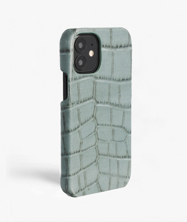 Cover iPhone 13 Mini Croco Teal