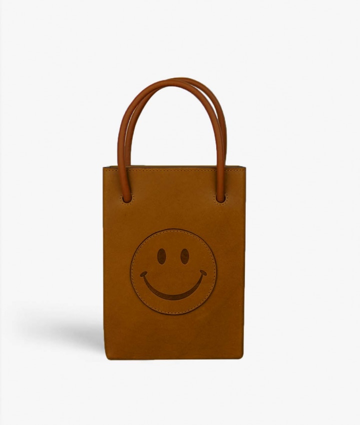 Essential Crossbody Taske Smiley Vegetable Tanned Brown