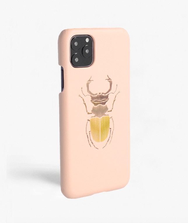 Cover iPhone 11 Pro Max Beetle Calf Dusty Pink