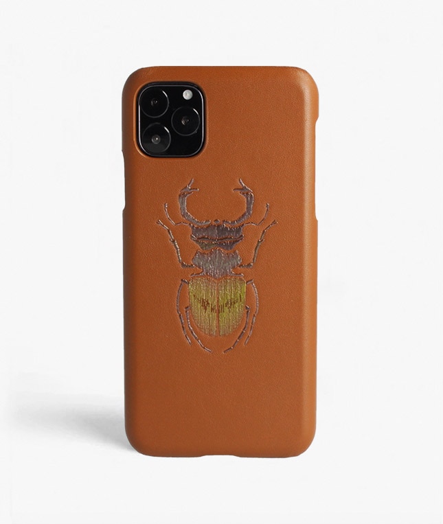 Cover iPhone 11 Pro Max Beetle Calf Dusty Cognac