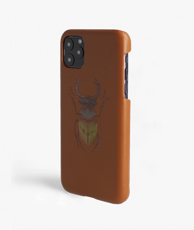 Cover iPhone 11 Pro Max Beetle Calf Dusty Cognac