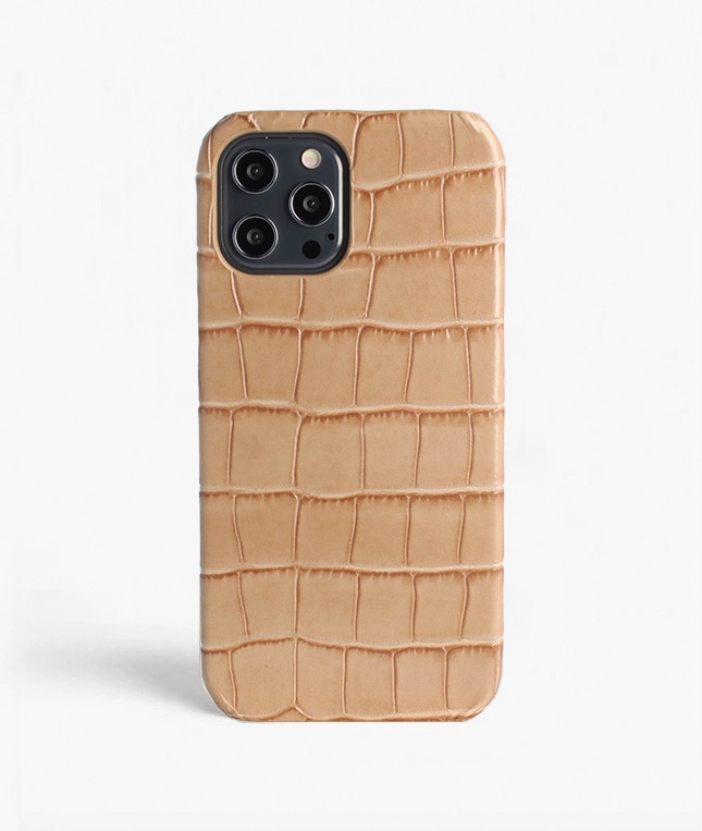 Cover iPhone 12 Pro Max Croco Sand