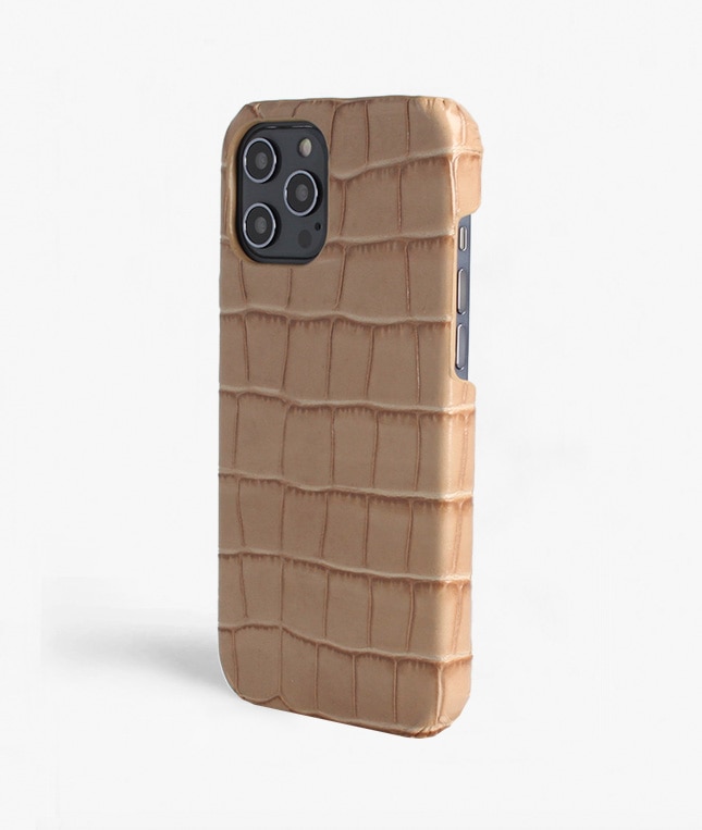 Cover iPhone 12 Pro Max Croco Sand