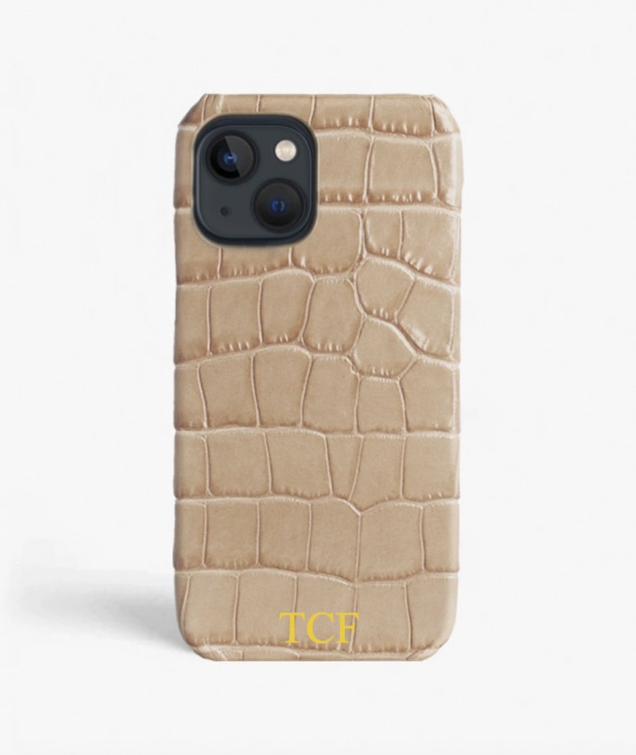 Cover iPhone 12 Mini Croco Sand