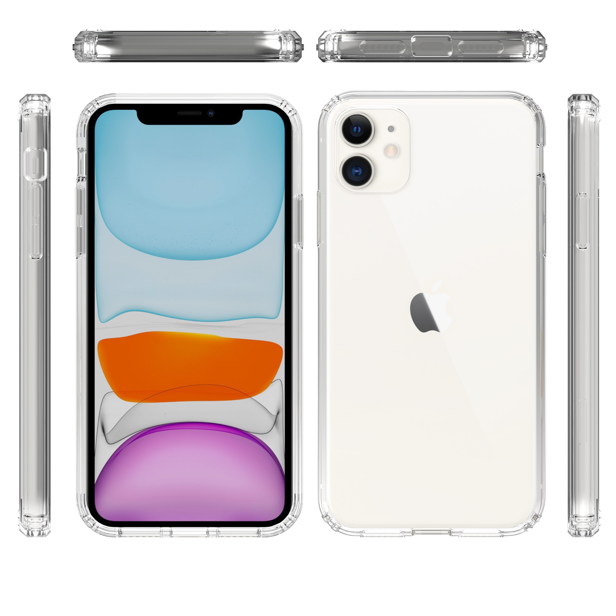 Hybridcover iPhone 11 gennemsigtig