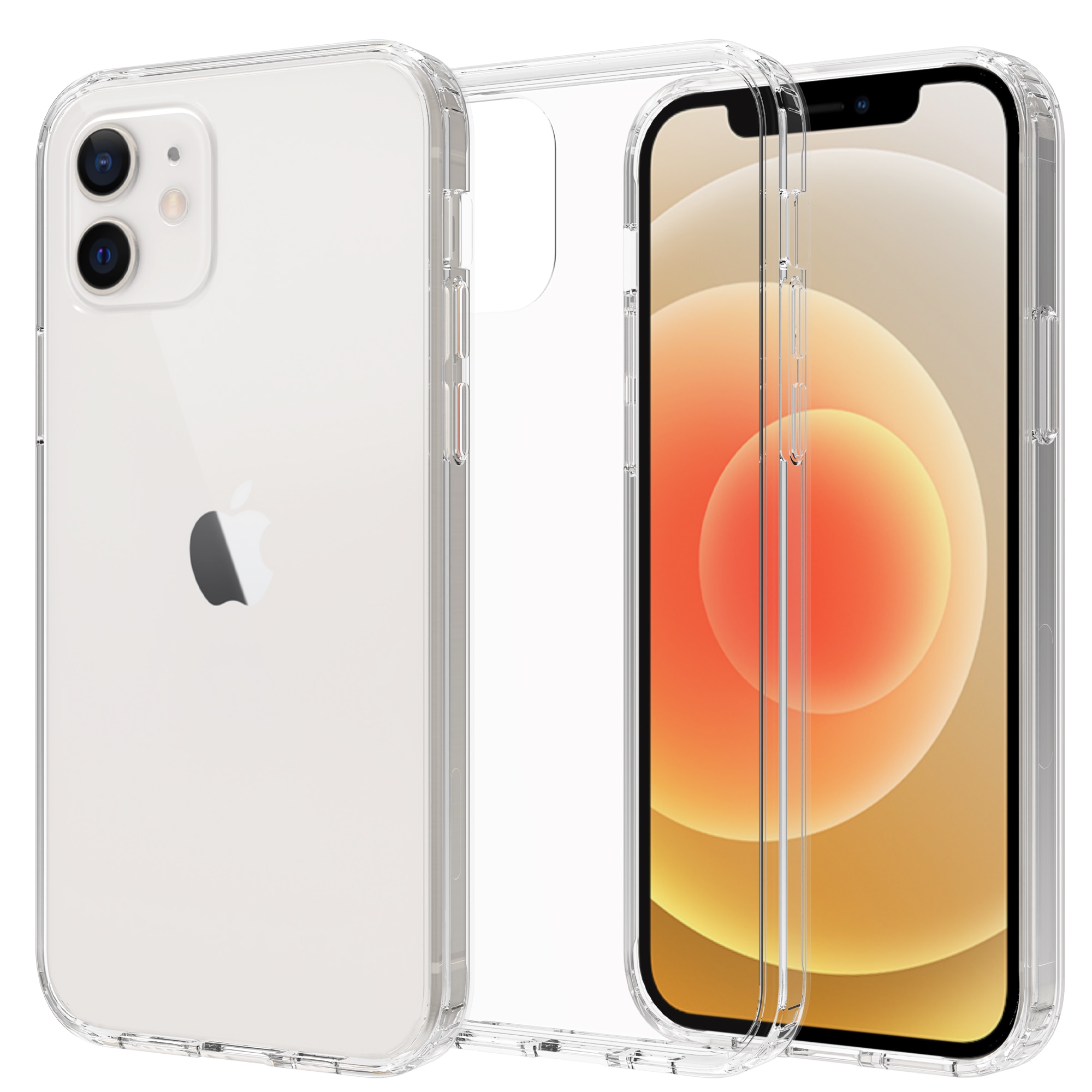 Hybridcover iPhone 12/iPhone 12 Pro Gennemsigtig