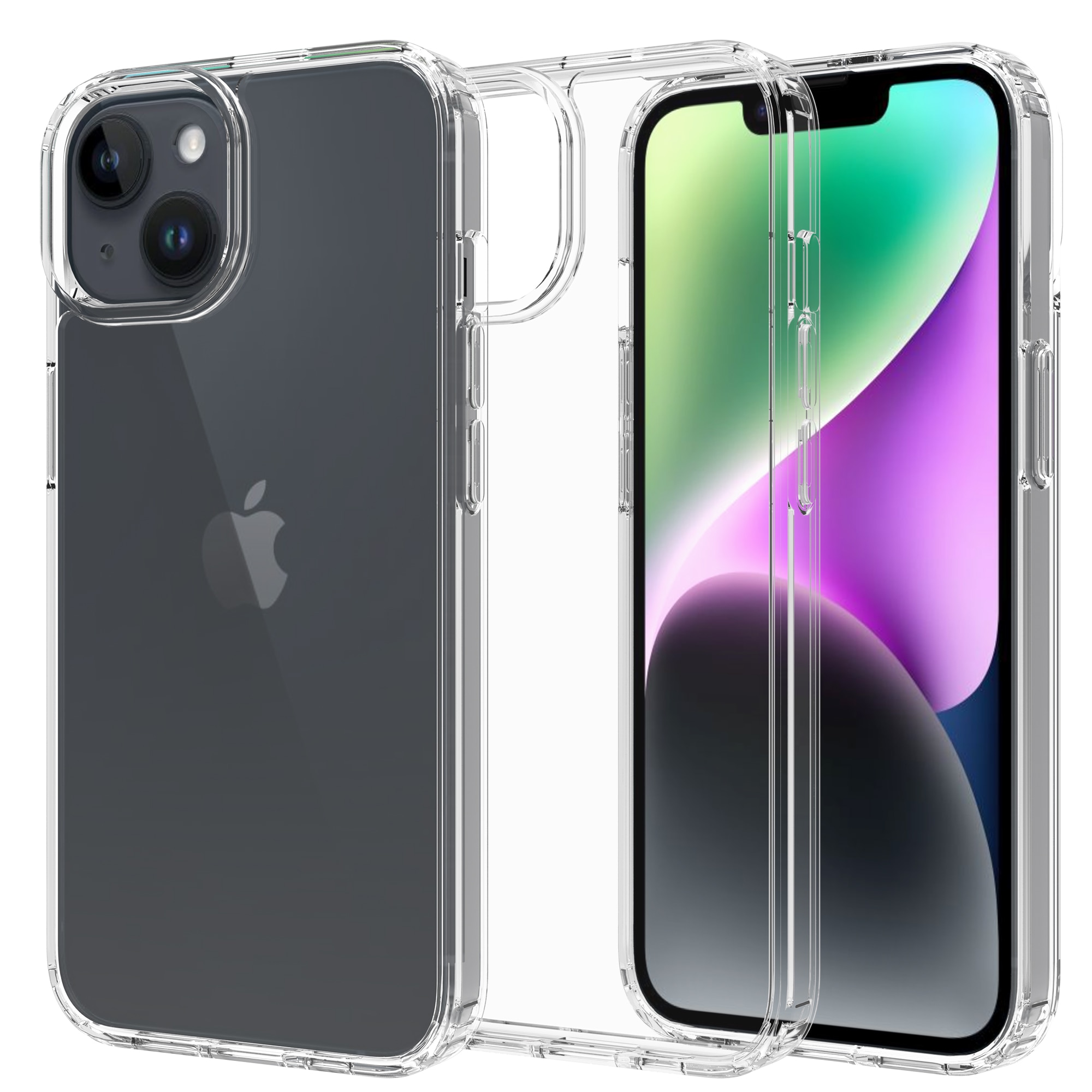 Hybridcover iPhone 14 gennemsigtig