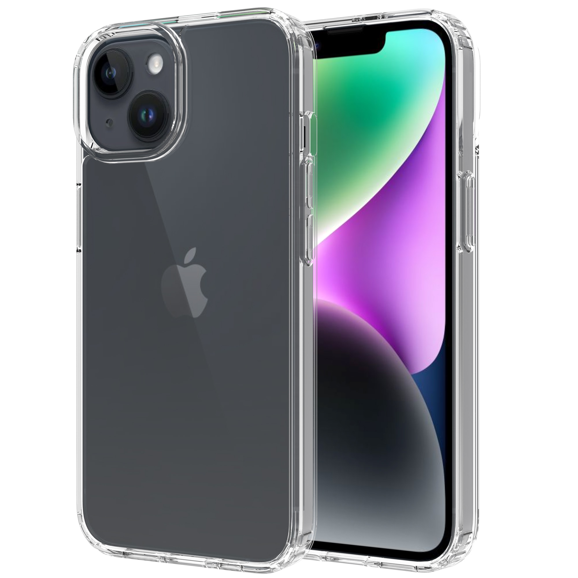 Hybridcover iPhone 14 Gennemsigtig