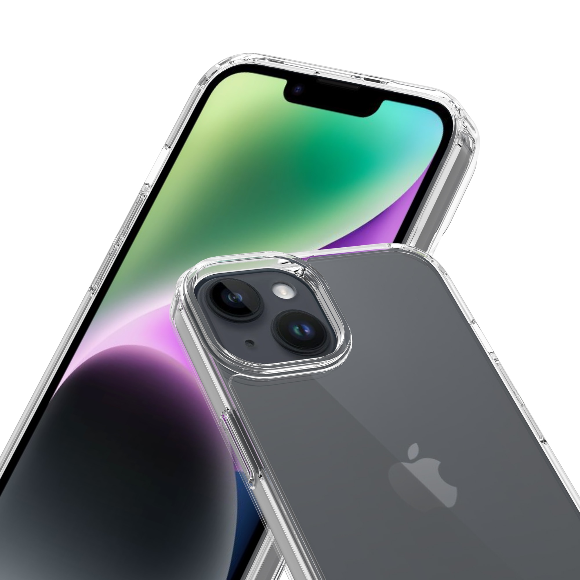 Hybridcover iPhone 14 Gennemsigtig