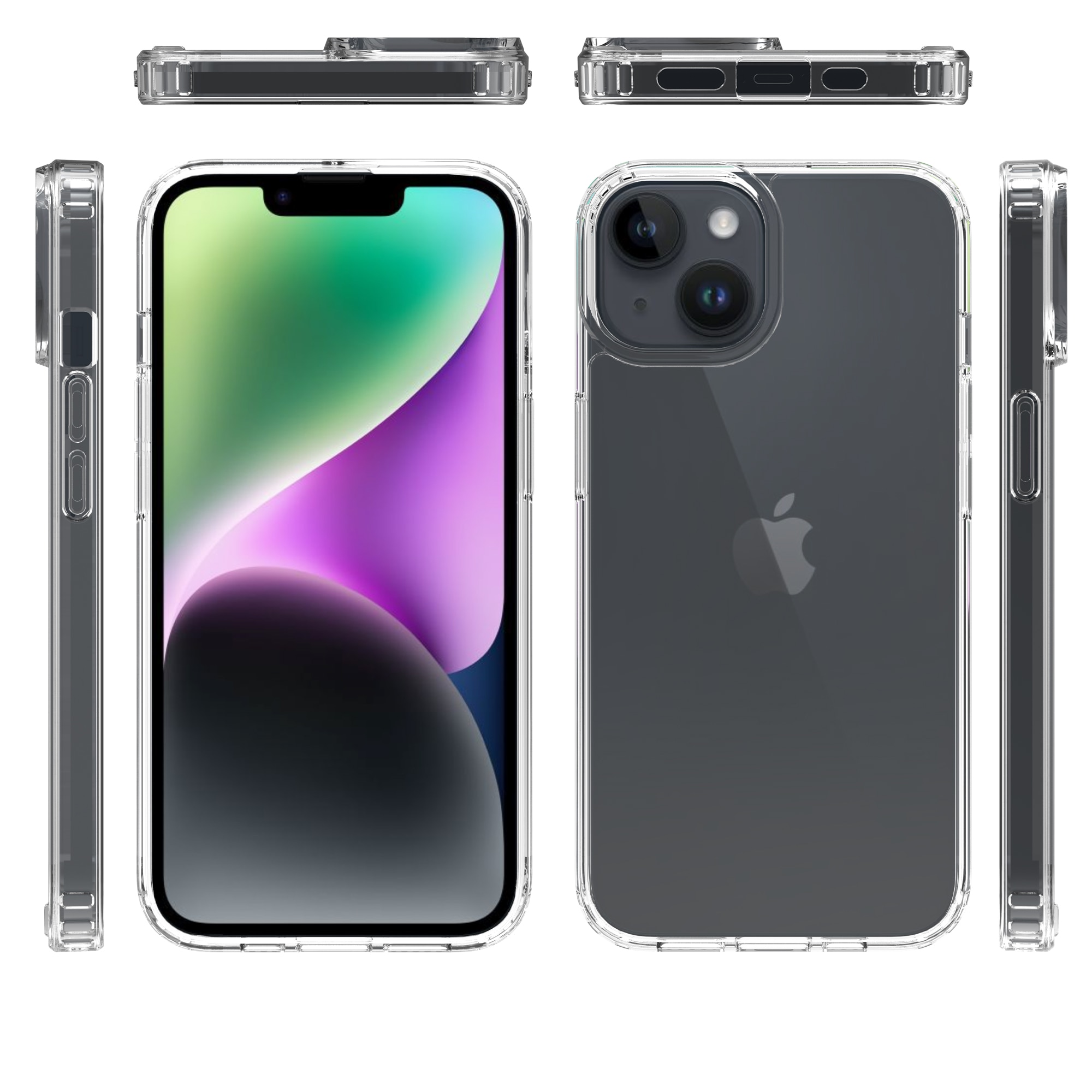 Hybridcover iPhone 13 Mini Gennemsigtig