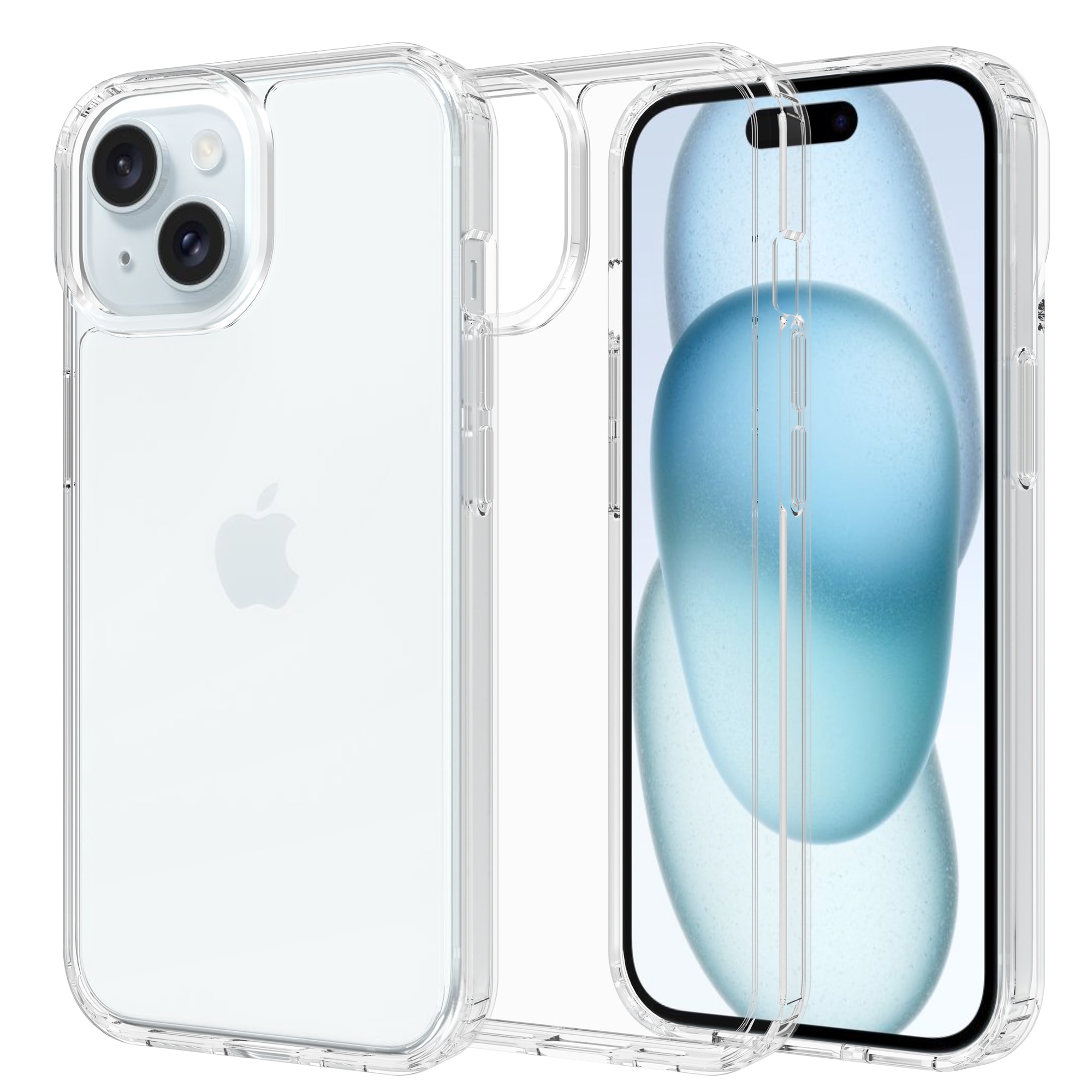 Hybridcover iPhone 15 Plus gennemsigtig