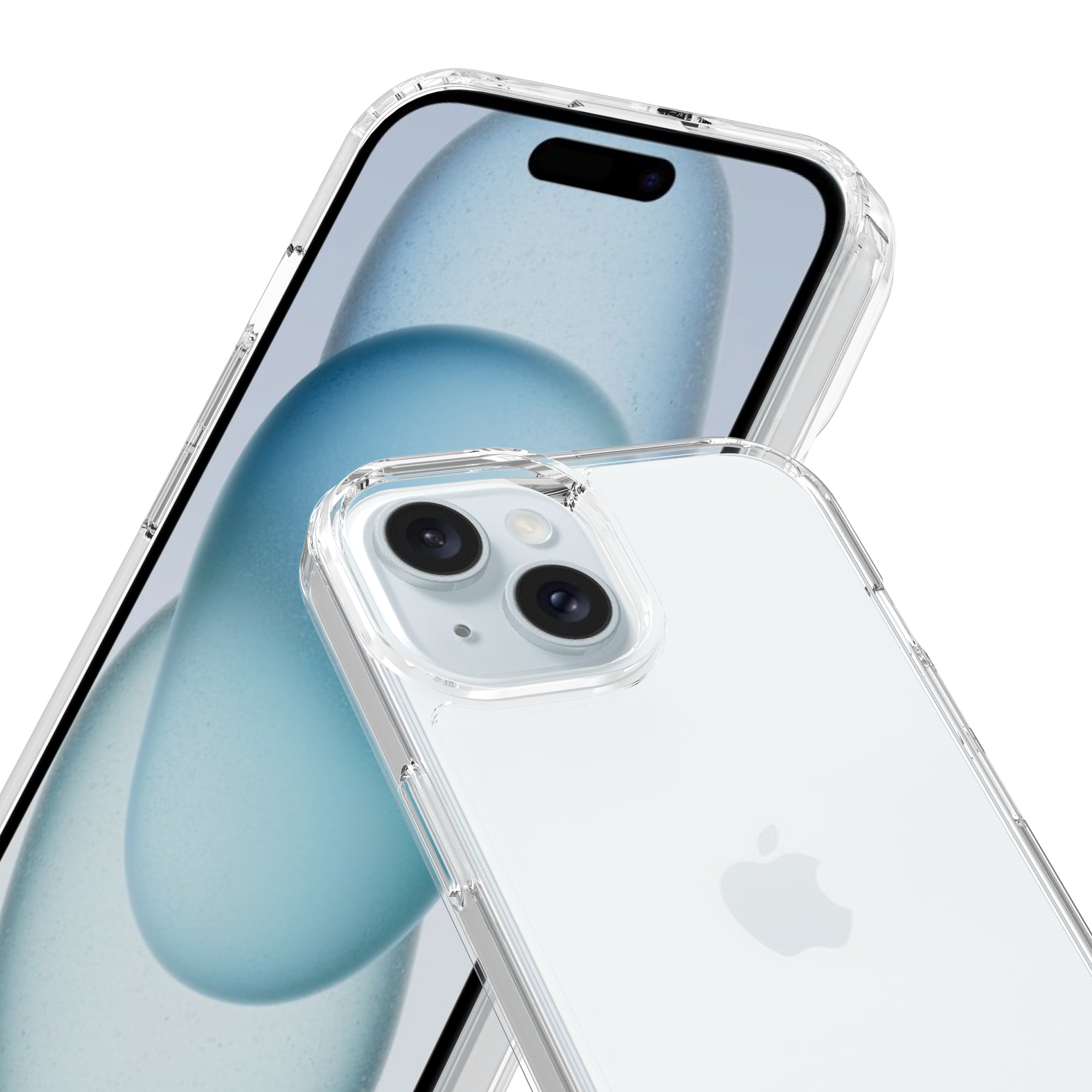 Hybridcover iPhone 15 Plus gennemsigtig