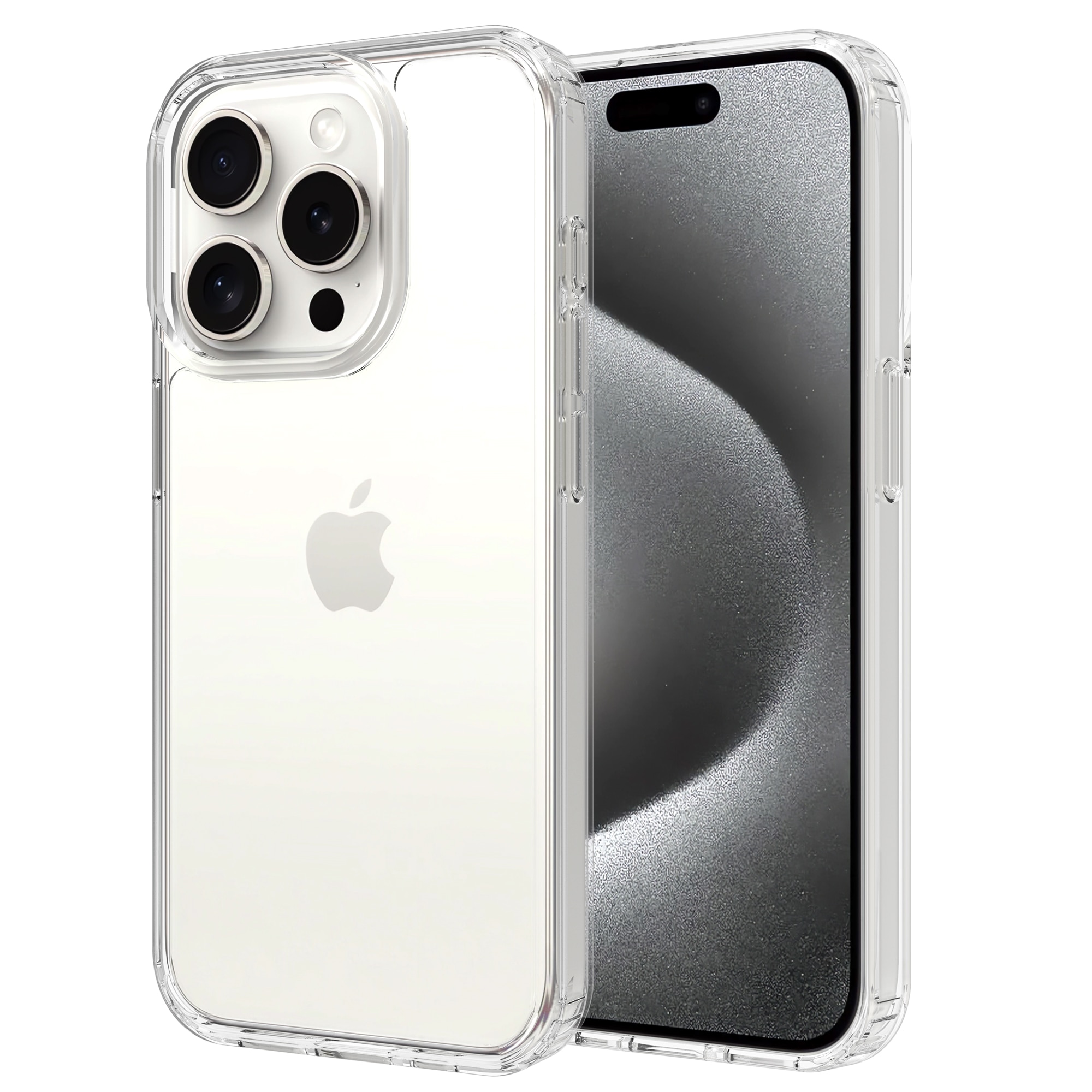 Hybridcover iPhone 15 Pro gennemsigtig