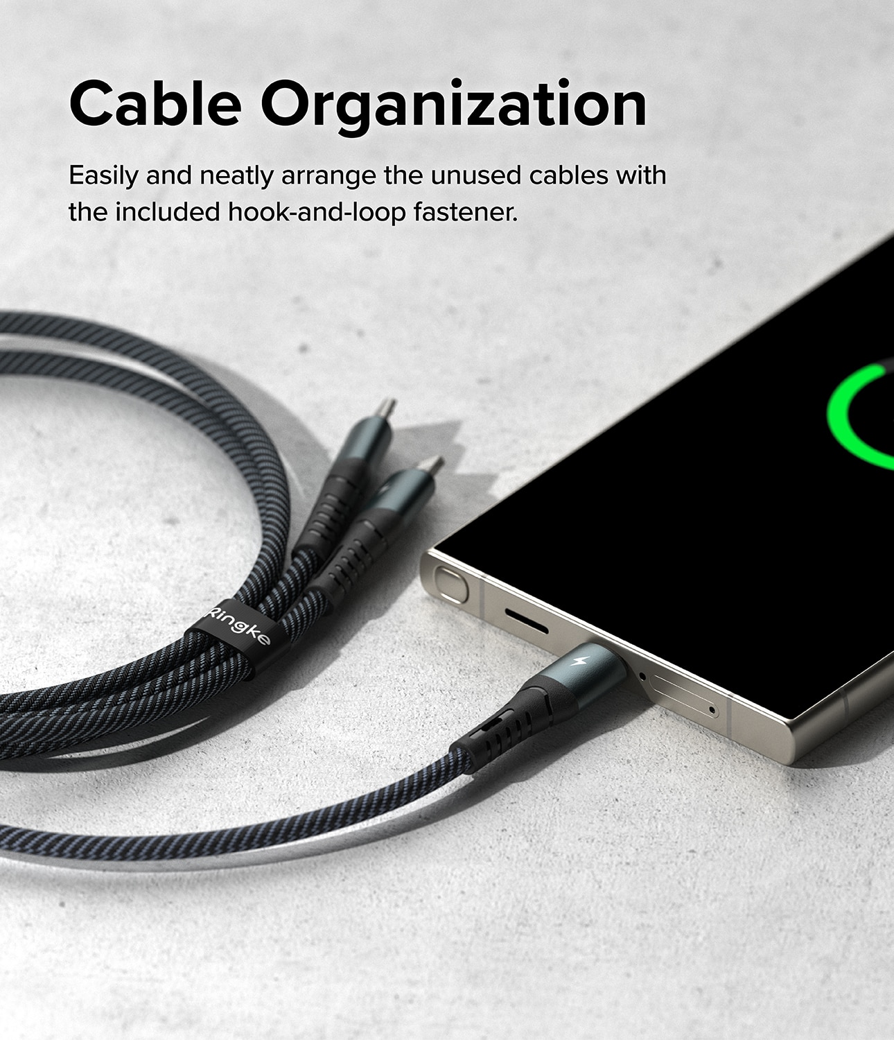 3-in-1 Fast Charging Multi Kabel sort