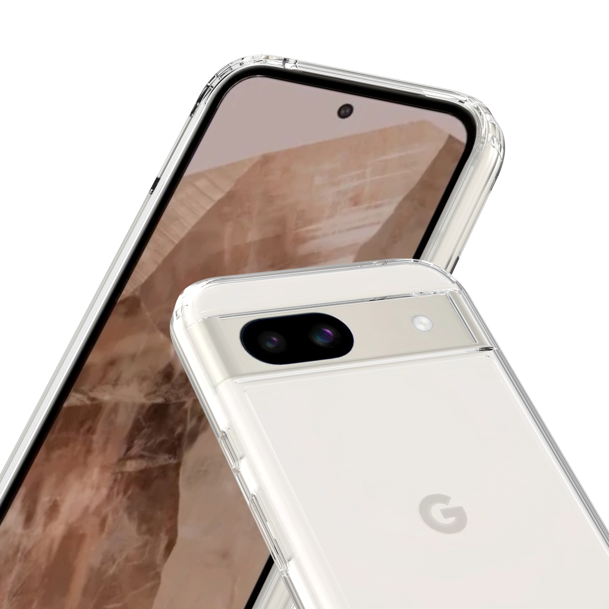 Crystal Hybrid Case Google Pixel 8a gennemsigtig