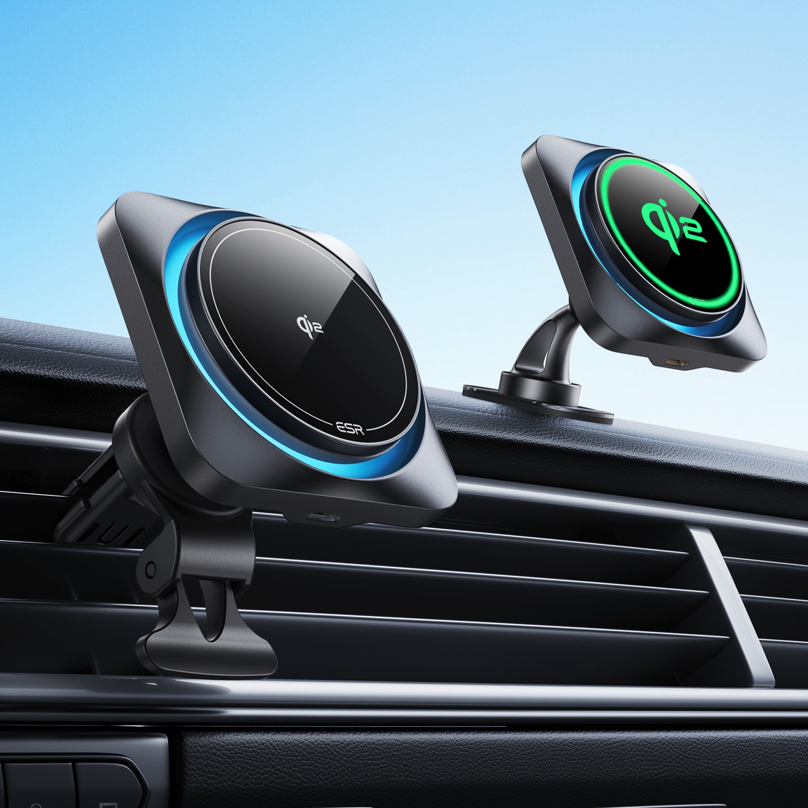 Qi2 HaloLock CryoBoost Wireless Car Charger sort