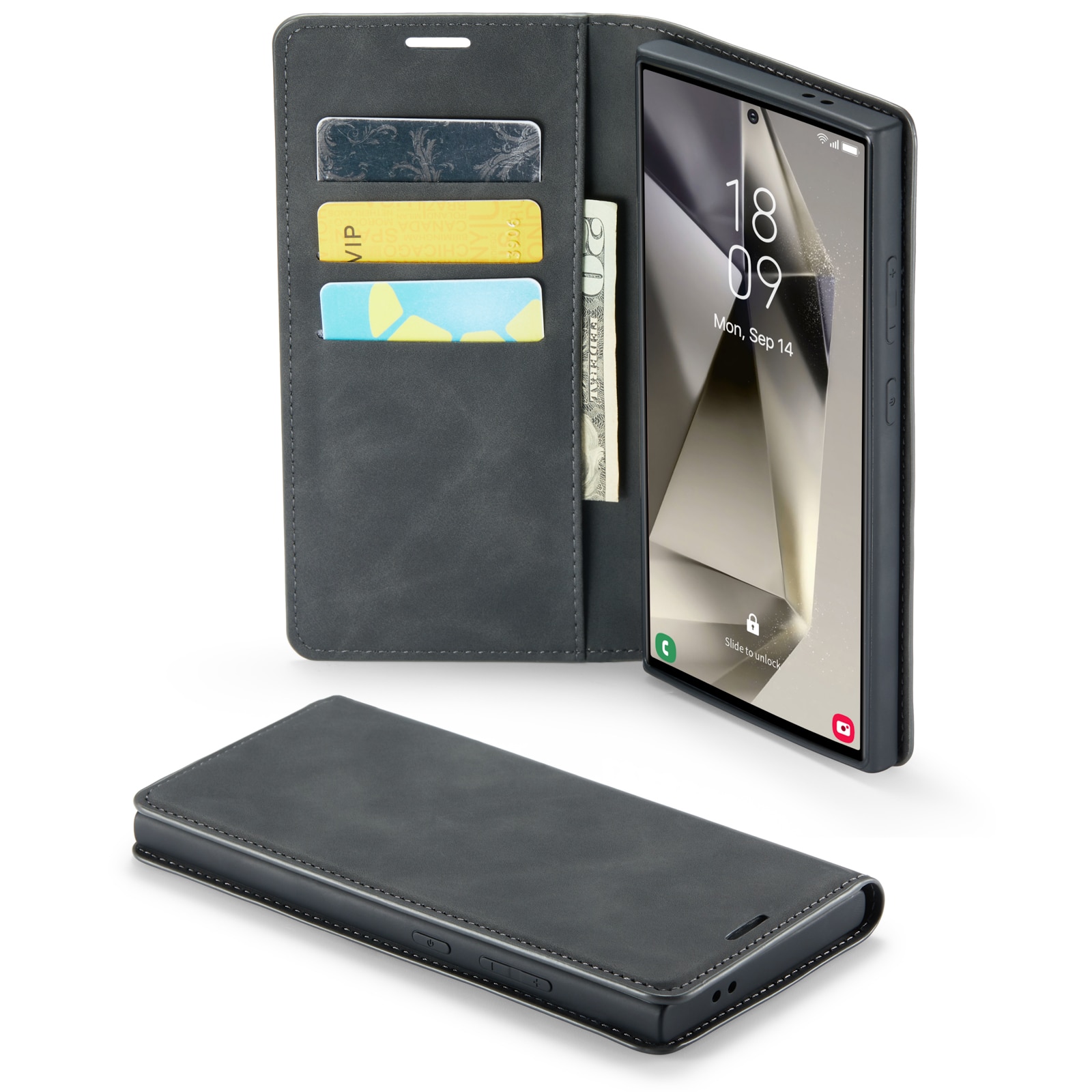 Samsung Galaxy S24 Ultra Slim Mobiltaske sort