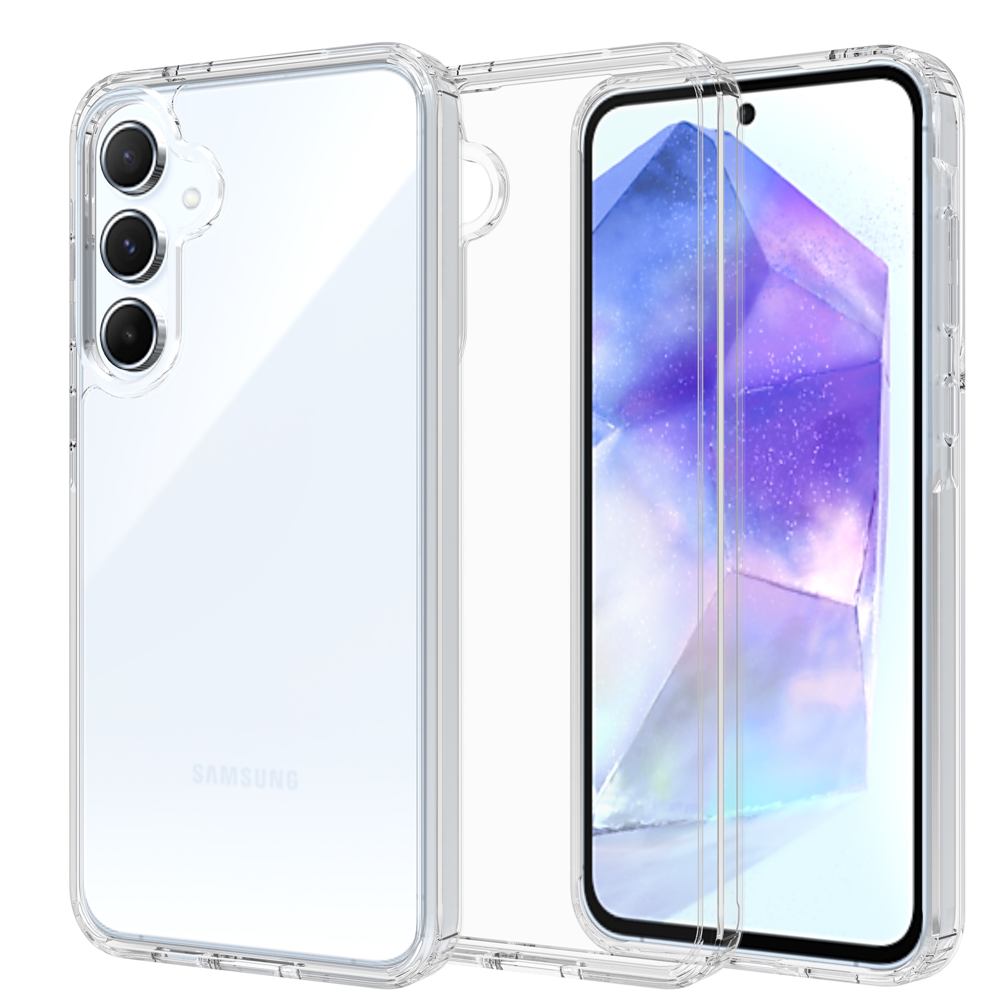 Hybridcover Samsung Galaxy A55 gennemsigtig