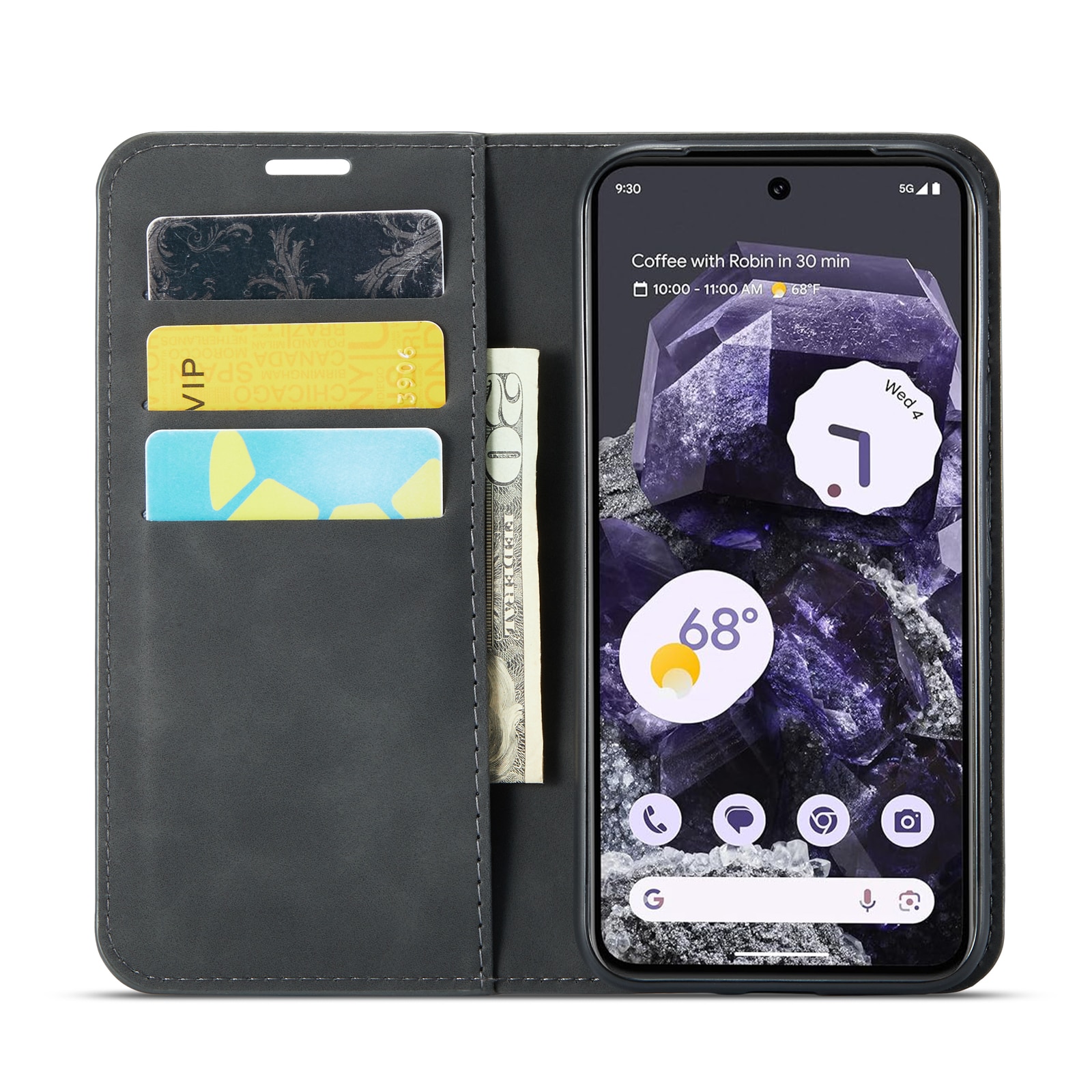 Google Pixel 8a Slim Mobiltaske sort