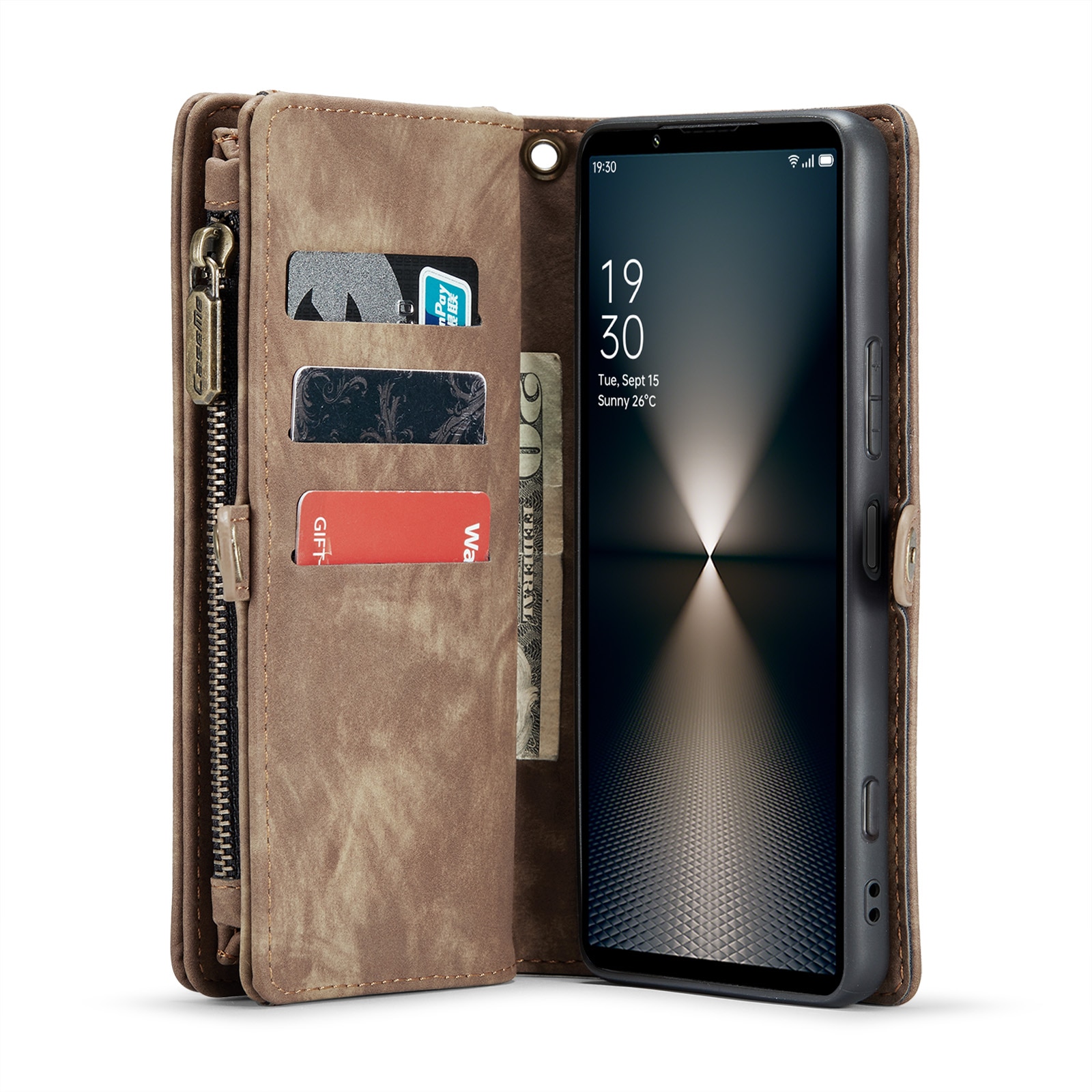 Multi-slot Mobiltaske Sony Xperia 10 VI brun