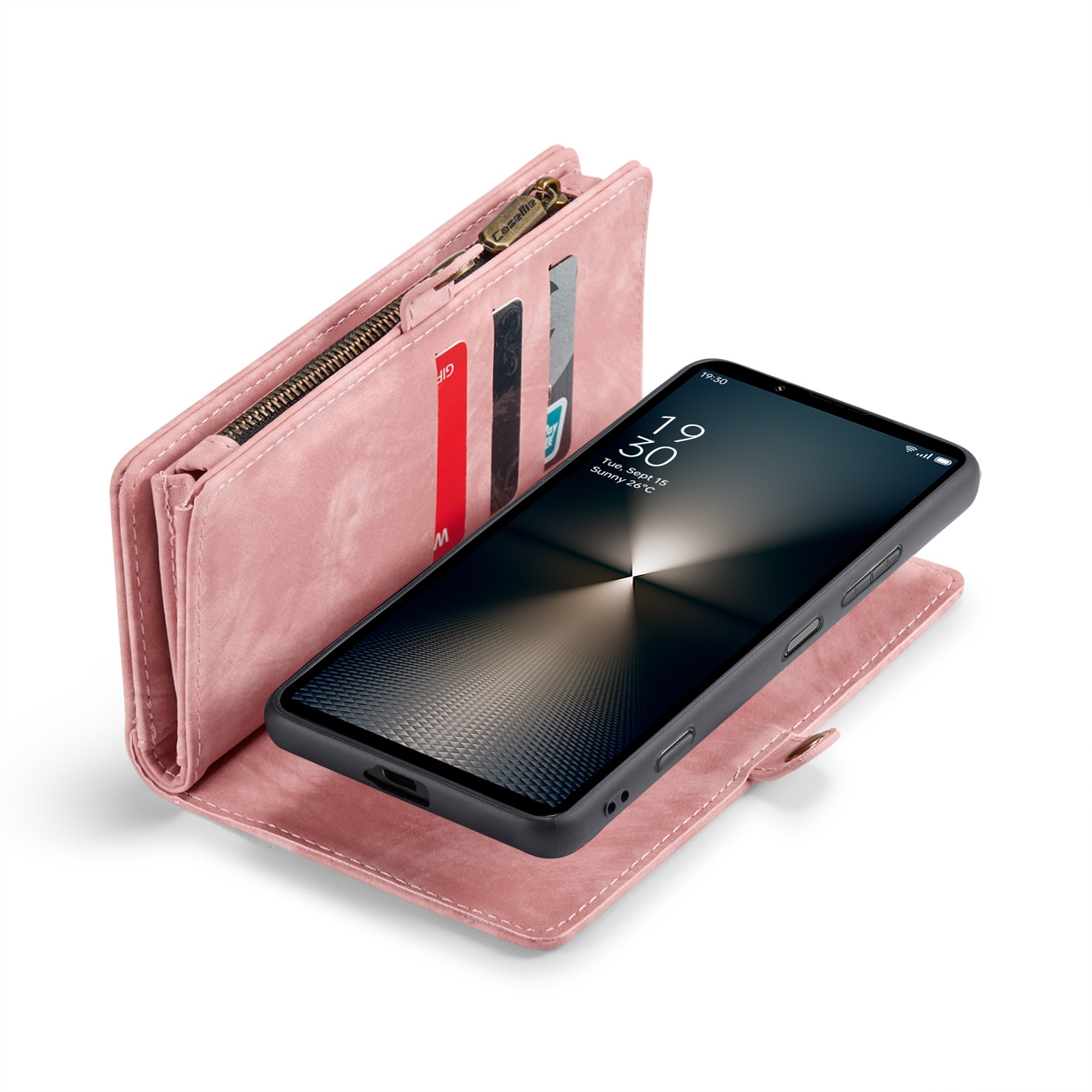 Multi-slot Mobiltaske Sony Xperia 10 VI lyserød