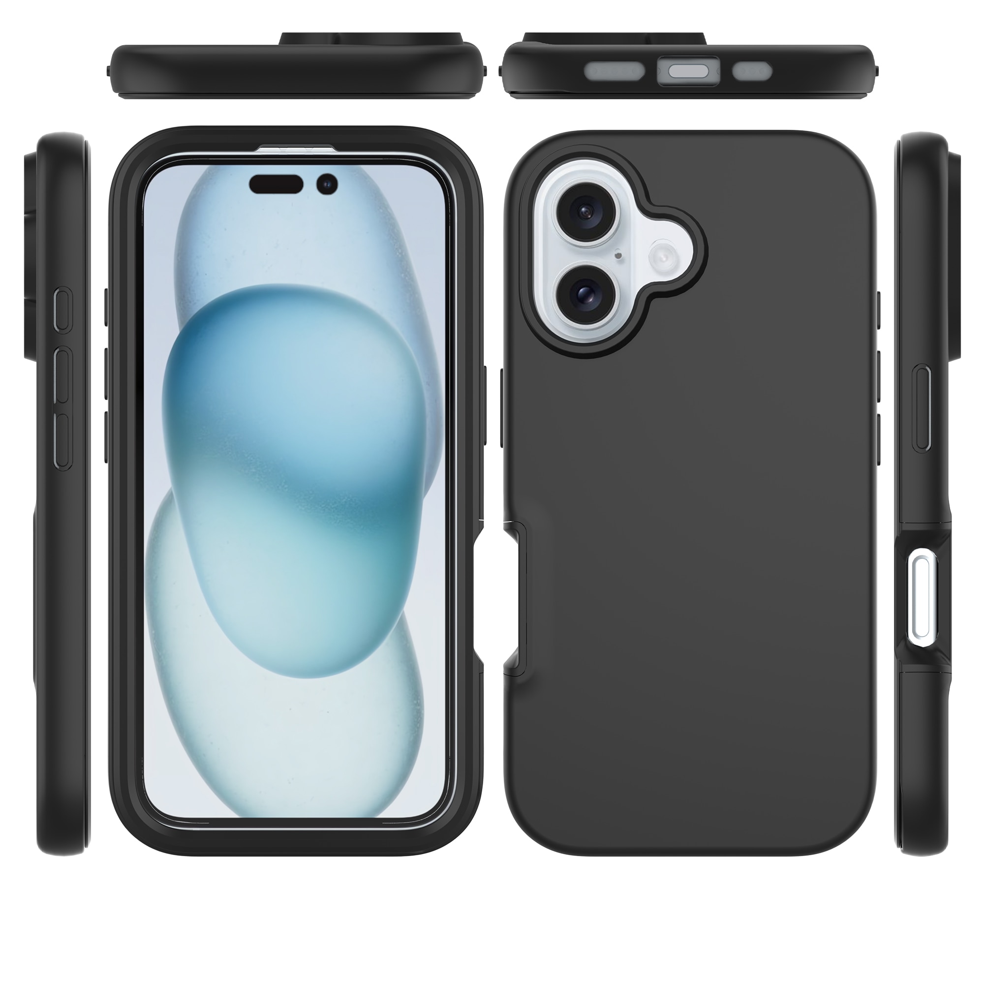 Full Protection Case iPhone 16 sort