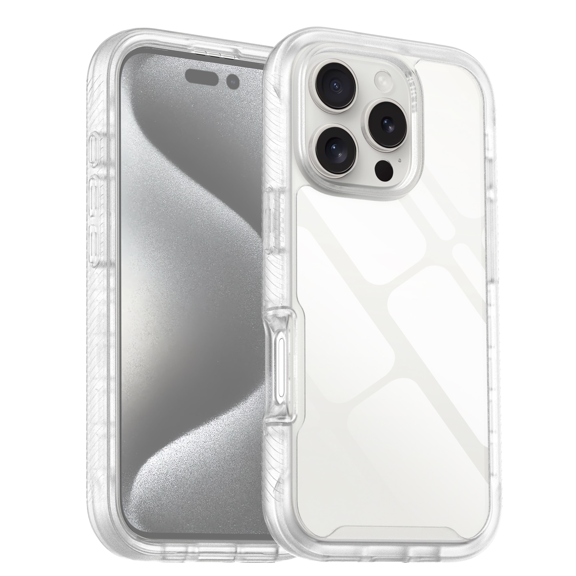 Full Protection Case iPhone 16 Pro gennemsigtig