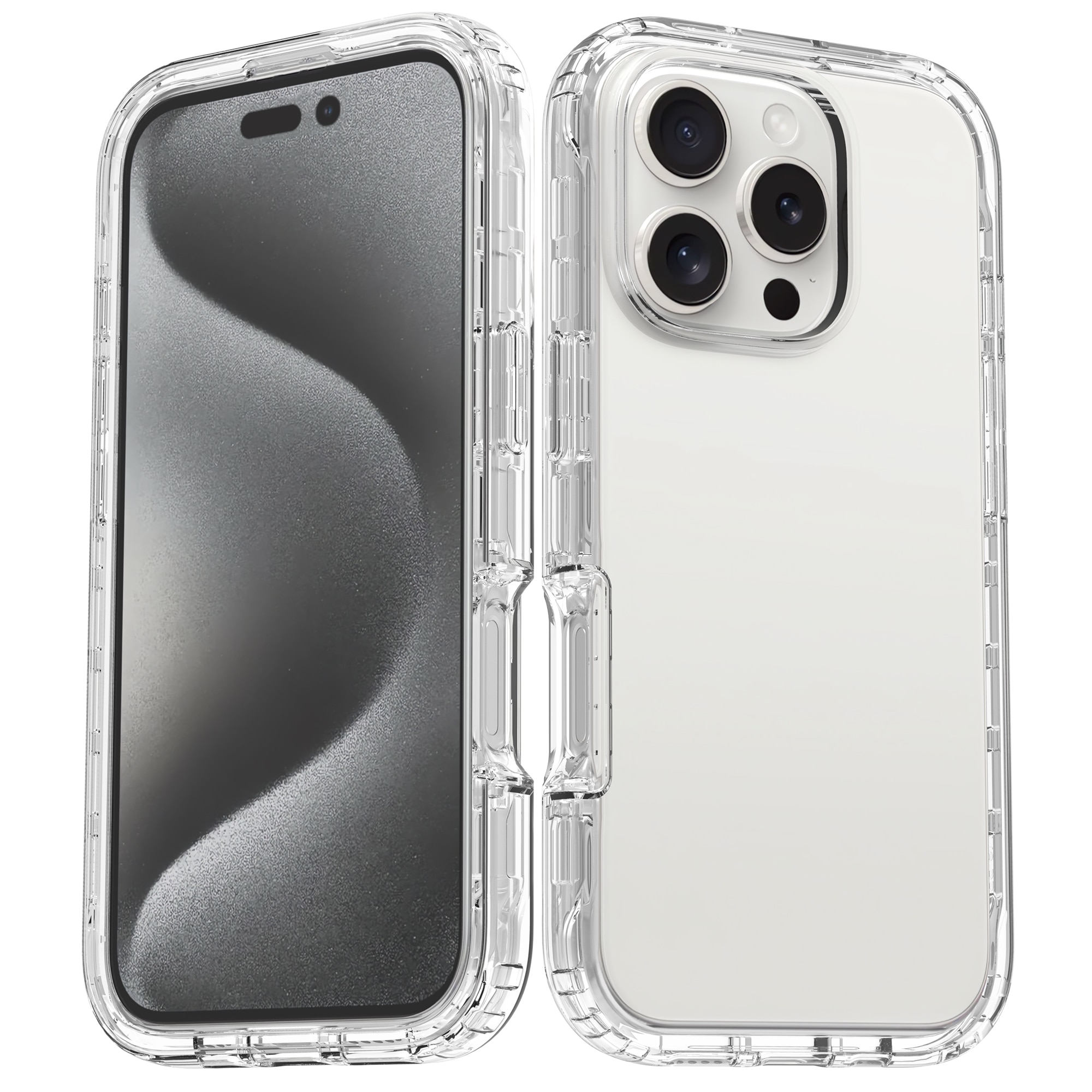 Full Cover Case iPhone 16 Pro Gennemsigtig