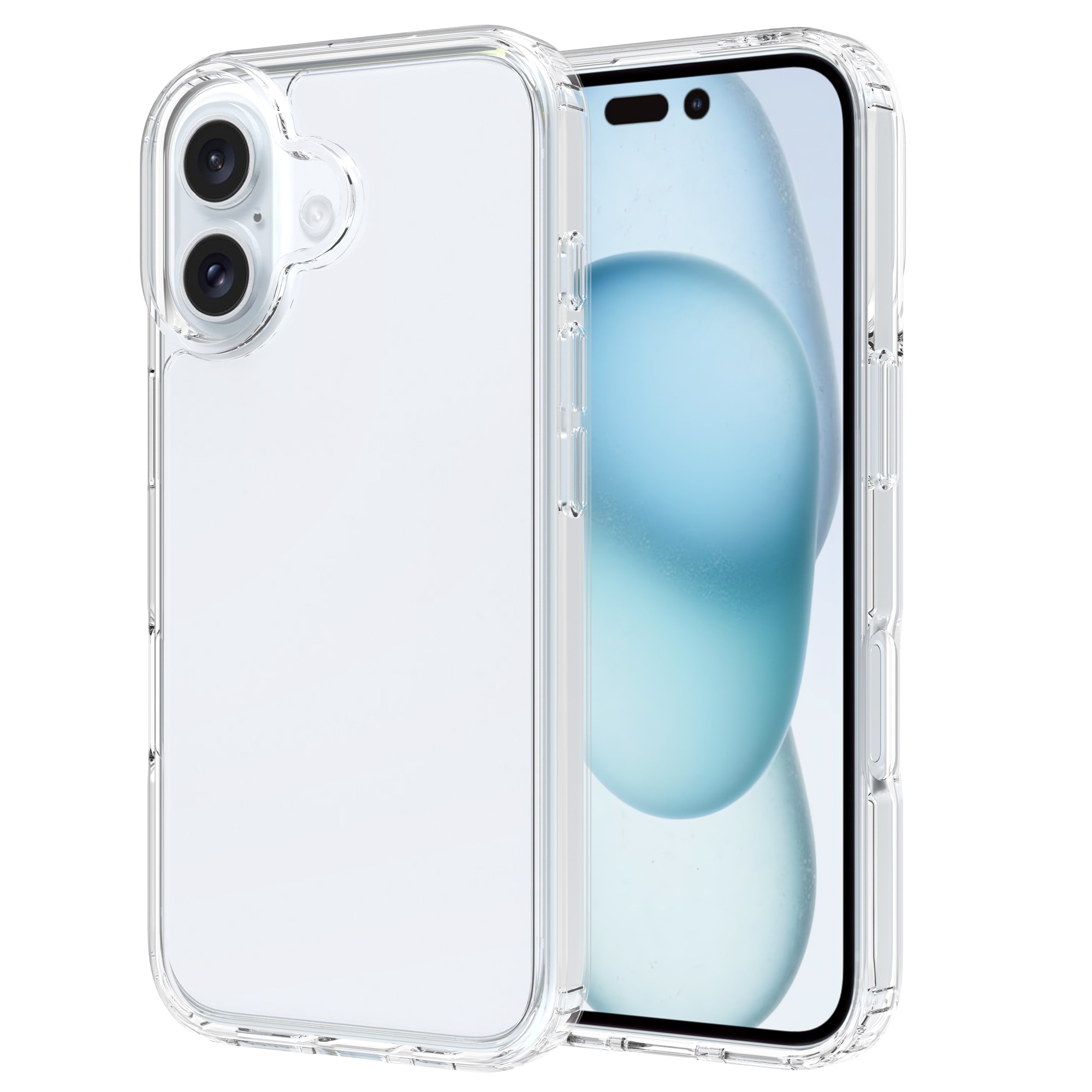 Hybridcover iPhone 16 Plus gennemsigtig