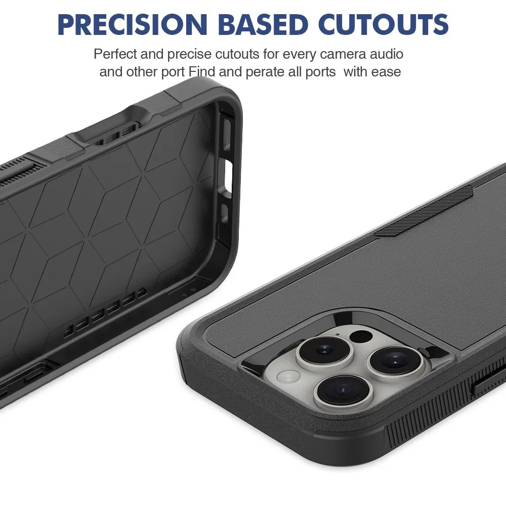 Off-road Hybridcover iPhone 16 Pro Max sort