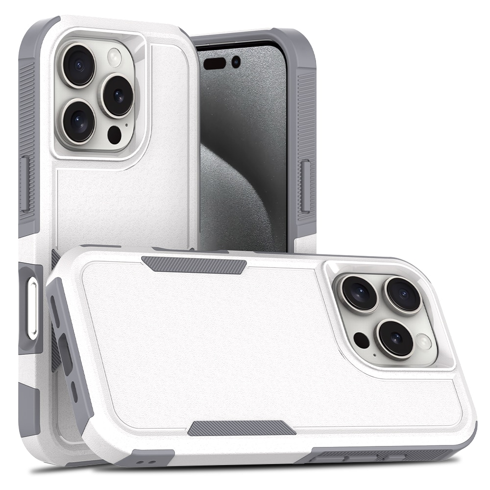 Off-road Hybridcover iPhone 16 Pro hvid